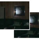 Here's another shot of the living room.  This one was taken on the opposite side of the room.  The top photo shows an orb sitting on top of a pillow on the sofa.  The bottom photo; used for comparison, shows the orb is not present any longer.